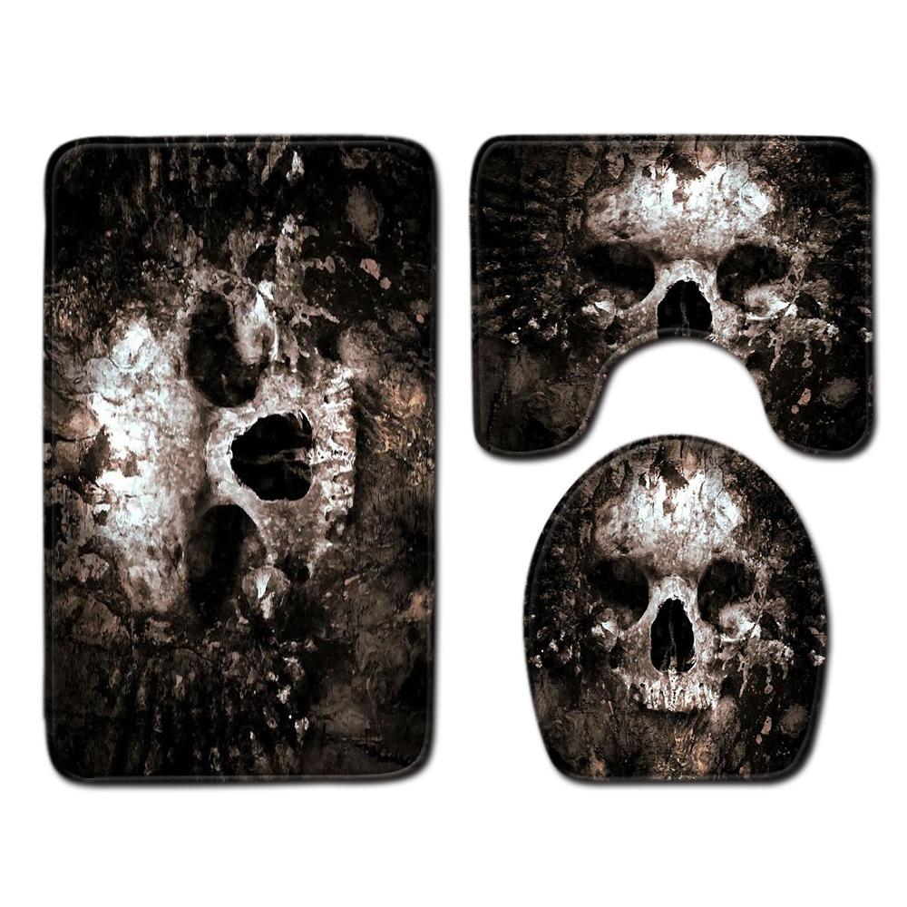 Skull Bathroom Floor Mat Bathroom Mat Toilet Three-Piece Set 45 * 75cm three-piece set
Skull Bathroom Floor Mat Bathroom Mat Toilet Three-Piece Set 45 * 75cm three-piece set