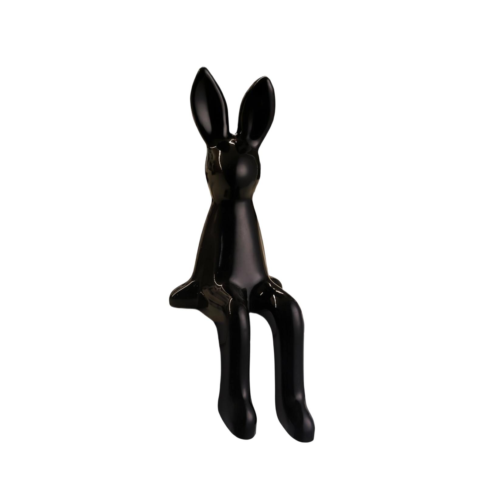 Creative Desktop Decorative Sculpture Sitting Rabbit Figurine Modern Minimalist Home Office Table Ornament Unique Artistic Design one size чорний
Creative Desktop Decorative Sculpture Sitting Rabbit Figurine Modern Minimalist Home Office Table Ornament Unique Artistic Design one size чорний