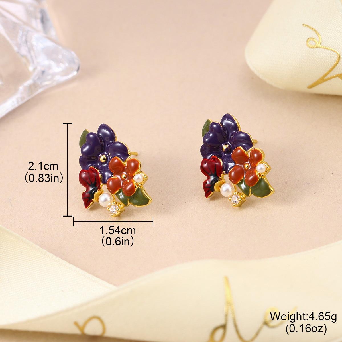 Spring and Summer Mori Mini Zircon Pearl Flower Earrings Color Design Butterfly Tassel Versatile Earrings Stud Earrings
Spring and Summer Mori Mini Zircon Pearl Flower Earrings Color Design Butterfly Tassel Versatile Earrings Stud Earrings