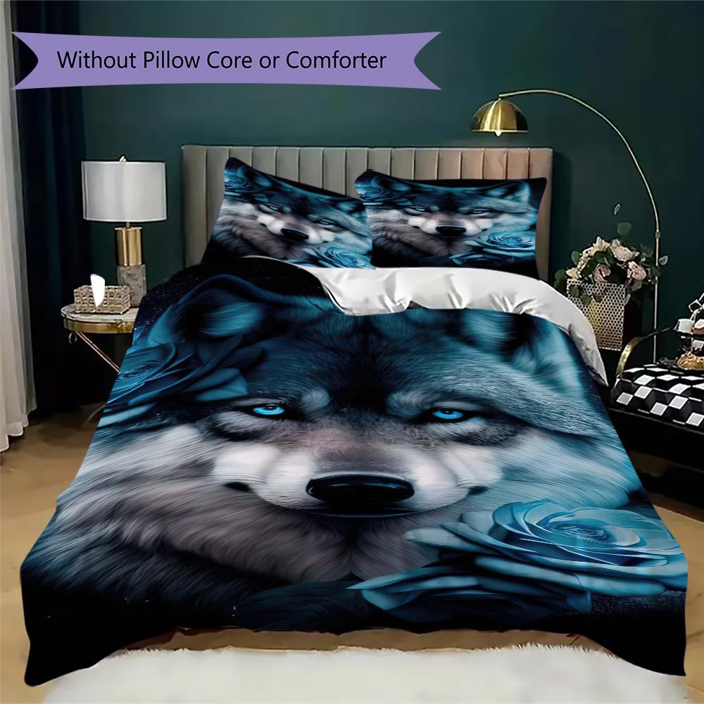 1PC Wolf Theme Bedding Quilt Set Quilt Cover Pillowcase Home Decoration Birthday Gift (1 * duvet cover + 2 * pillowcase, without core)A10 135x200cm
1PC Wolf Theme Bedding Quilt Set Quilt Cover Pillowcase Home Decoration Birthday Gift (1 * duvet cover + 2 * pillowcase, without core)A10 135x200cm