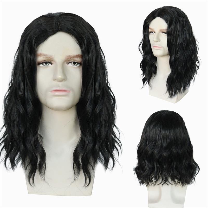 Synthetic Wig Long Curly Hair for Men Daily Use Layered Wig with Bangs Gift Outfits Costume Party Wigs чёрный
Synthetic Wig Long Curly Hair for Men Daily Use Layered Wig with Bangs Gift Outfits Costume Party Wigs чёрный