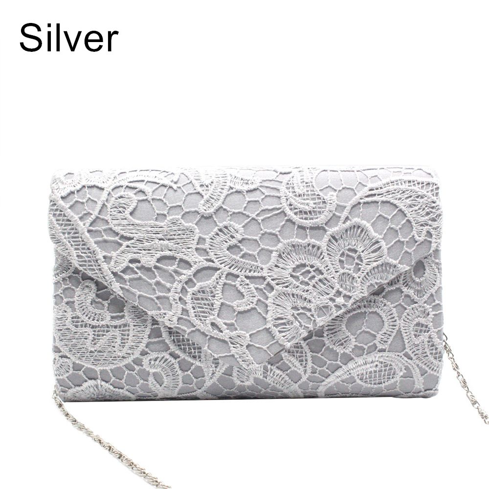 Women Wedding Evening Party Lace Wallet Handbags Messenger Bag Clutch Bag Purse срібний
Women Wedding Evening Party Lace Wallet Handbags Messenger Bag Clutch Bag Purse срібний