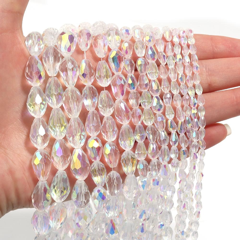 Apx45-90pcs/Strand AB Color Teardrop Faceted Crystal Glass Beads For Jewelry Making Loose Spacer Beads DIY Earrings Necklace 3x4mm Apx 90pcs
Apx45-90pcs/Strand AB Color Teardrop Faceted Crystal Glass Beads For Jewelry Making Loose Spacer Beads DIY Earrings Necklace 3x4mm Apx 90pcs