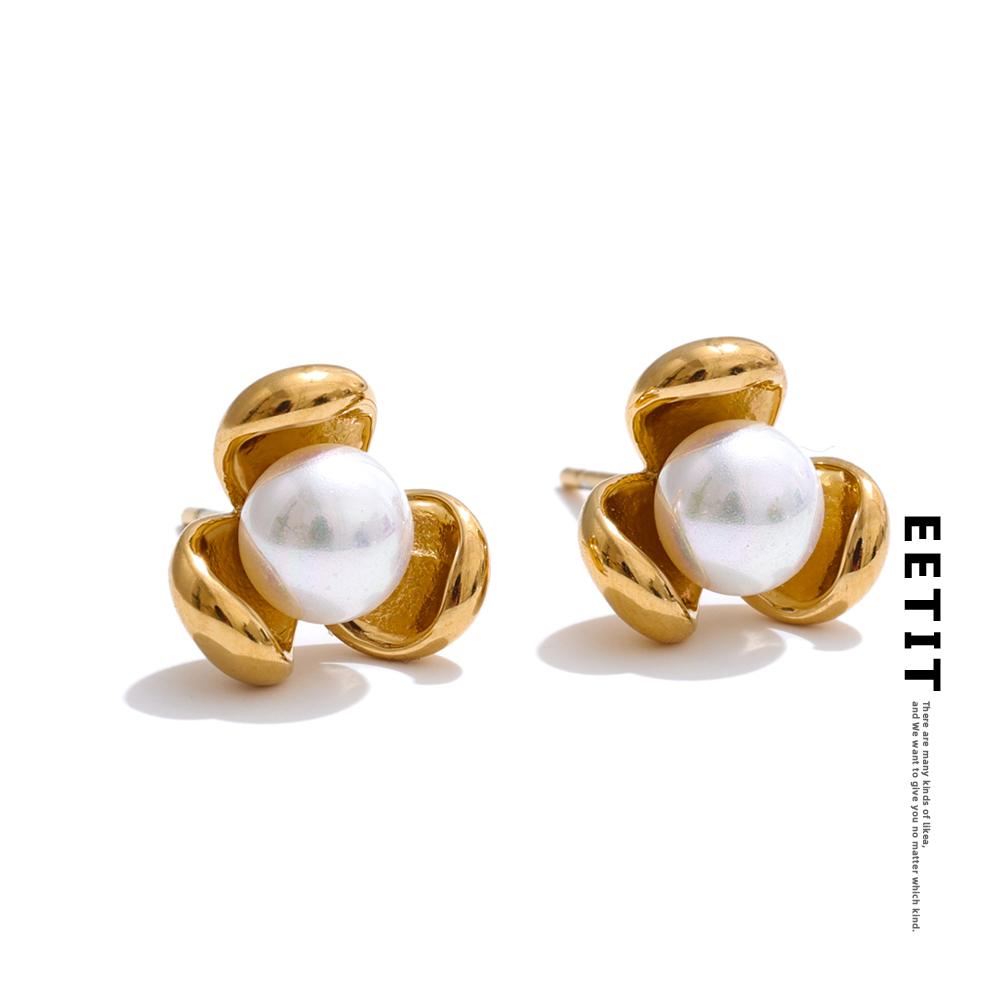 Eetit Popular Simulated Pearls Flower Stud Earrings for All Occasions 316L Stainless Steel Versatile Daily Chic Jewelry
Eetit Popular Simulated Pearls Flower Stud Earrings for All Occasions 316L Stainless Steel Versatile Daily Chic Jewelry