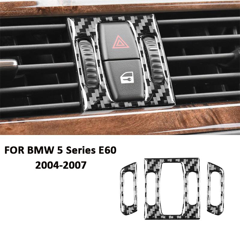 Carbon Fiber Car Emergency Warning Light Switch Panel Center Air Outlet Adjust Konb Frame Sticker For BMW 5 Series E60 2004-2007 чорний
Carbon Fiber Car Emergency Warning Light Switch Panel Center Air Outlet Adjust Konb Frame Sticker For BMW 5 Series E60 2004-2007 чорний