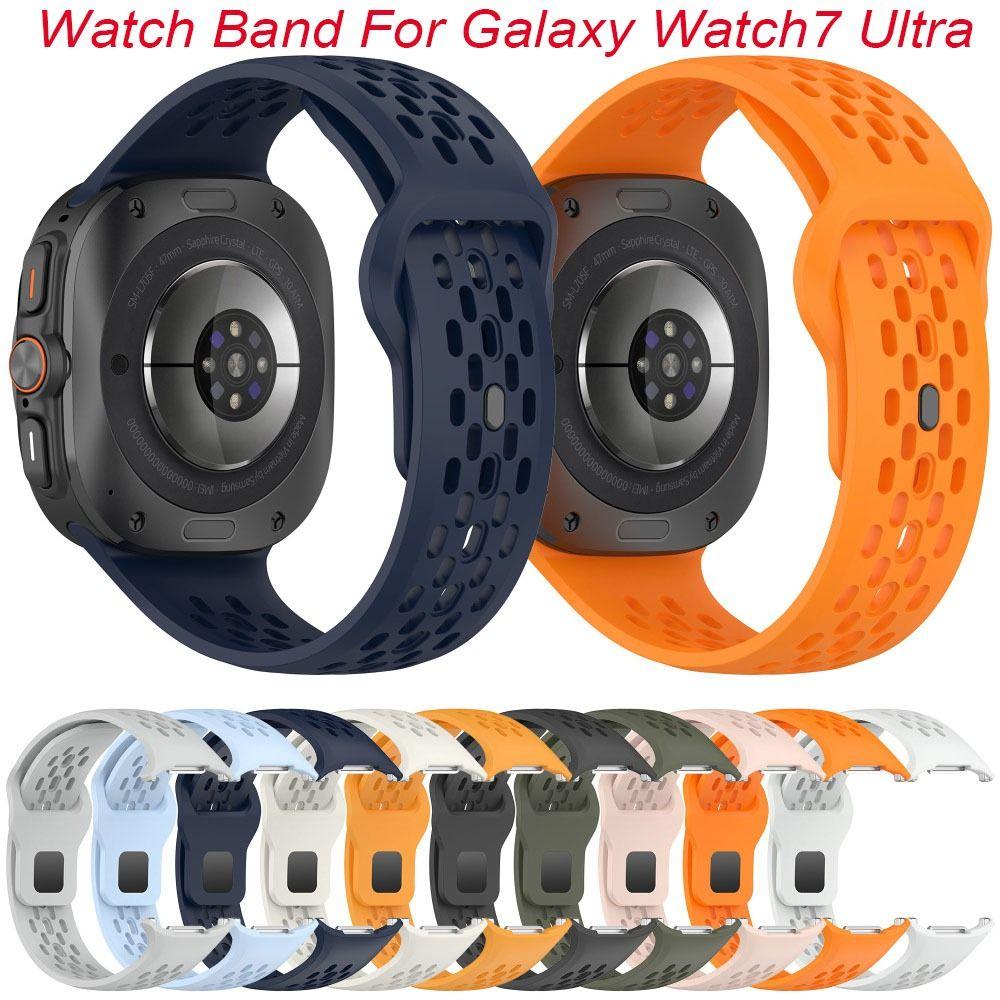 Silicone Watch Band Hole Style Watch Strap for Galaxy watch7 ultra For Galaxy Watch7 Ultra помаранчевий
Silicone Watch Band Hole Style Watch Strap for Galaxy watch7 ultra For Galaxy Watch7 Ultra помаранчевий