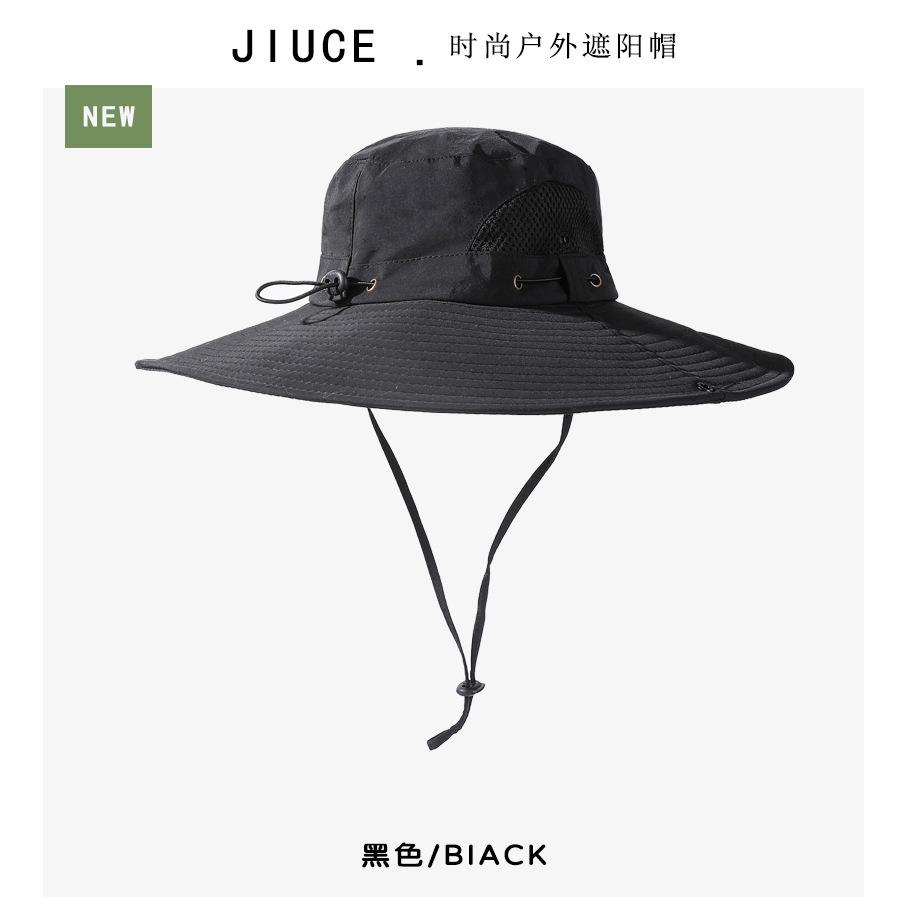 Hat Wide Breathable Brim Drawstring Adjustable Sunshade Fisherman Hatscaps Hat чорний
Hat Wide Breathable Brim Drawstring Adjustable Sunshade Fisherman Hatscaps Hat чорний