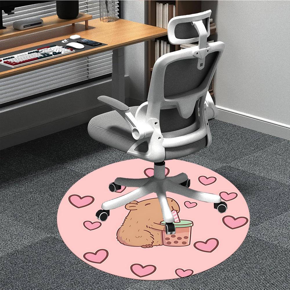 1PC Capybara Office Round Area Rug, Indoor Mat Suitable For Office, Under Office Chairs Bedroom Living Room Home Decor, Room Deco 005 80cm by 80cm
1PC Capybara Office Round Area Rug, Indoor Mat Suitable For Office, Under Office Chairs Bedroom Living Room Home Decor, Room Deco 005 80cm by 80cm