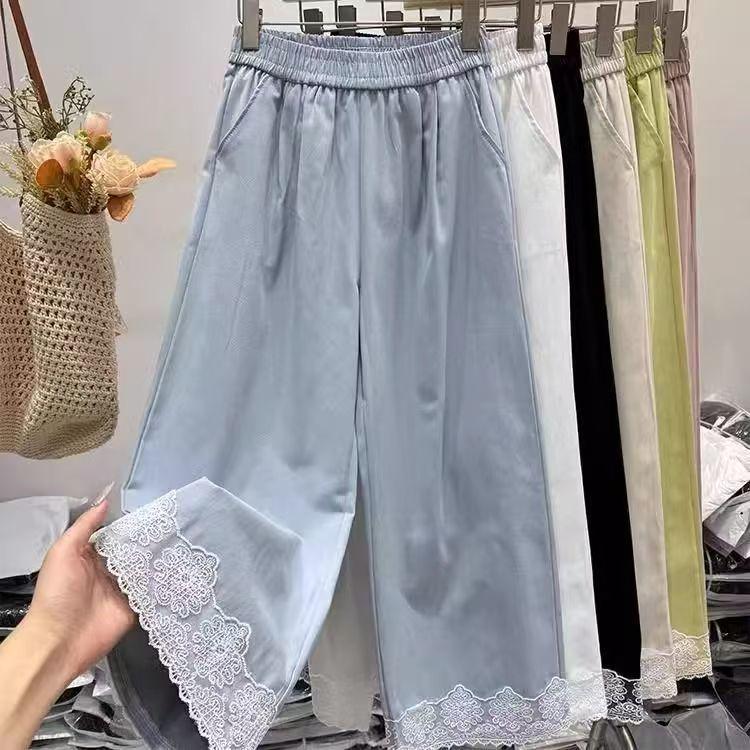 Women s High-Waisted Lace Patchwork Wide-Leg Pants - Slimming, Casual, Cropped Straight-Leg Fit 4XL for 161-180 lbs синій
Women s High-Waisted Lace Patchwork Wide-Leg Pants - Slimming, Casual, Cropped Straight-Leg Fit 4XL for 161-180 lbs синій
