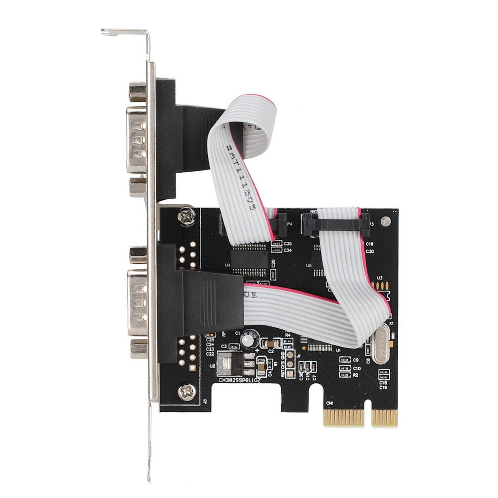 PCI E PCI Express to Dual Serial DB9 RS232 2 port Controller Adapter Card
PCI E PCI Express to Dual Serial DB9 RS232 2 port Controller Adapter Card