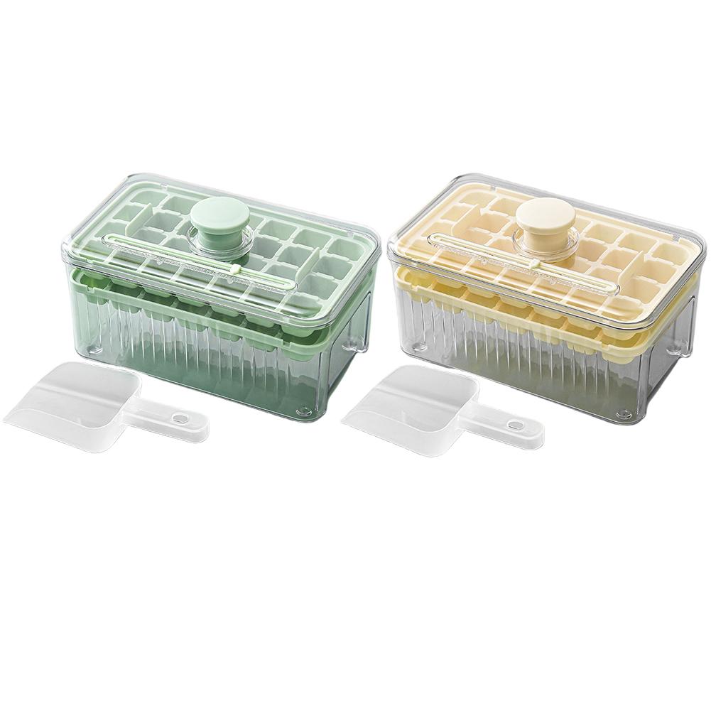 Ice Tray with Lid and Bin Ice Cube Mold with Scoop Ice Maker 2 Trays for Freezer for Chilled Drinks Coffee Juice
Ice Tray with Lid and Bin Ice Cube Mold with Scoop Ice Maker 2 Trays for Freezer for Chilled Drinks Coffee Juice