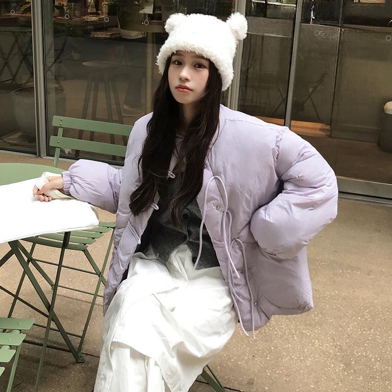 Новая хлопковая куртка на шнуровке и с пряжкой в китайском стиле со стойкой воротником для осени и зимы, женская короткая утолщенная хлопковая куртка в корейском стиле S фиолетовый
Новая хлопковая куртка на шнуровке и с пряжкой в китайском стиле со стойкой воротником для осени и зимы, женская короткая утолщенная хлопковая куртка в корейском стиле S фиолетовый