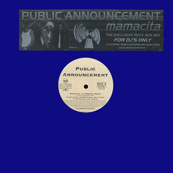 12inch Record PUBLIC ANNOUNCEMENT - Mamacita (The Exclusive Rock Box Re RDAB603961 BMG 2000 US Rap & Hip-Hop/R&B Used
12inch Record PUBLIC ANNOUNCEMENT - Mamacita (The Exclusive Rock Box Re RDAB603961 BMG 2000 US Rap & Hip-Hop/R&B Used