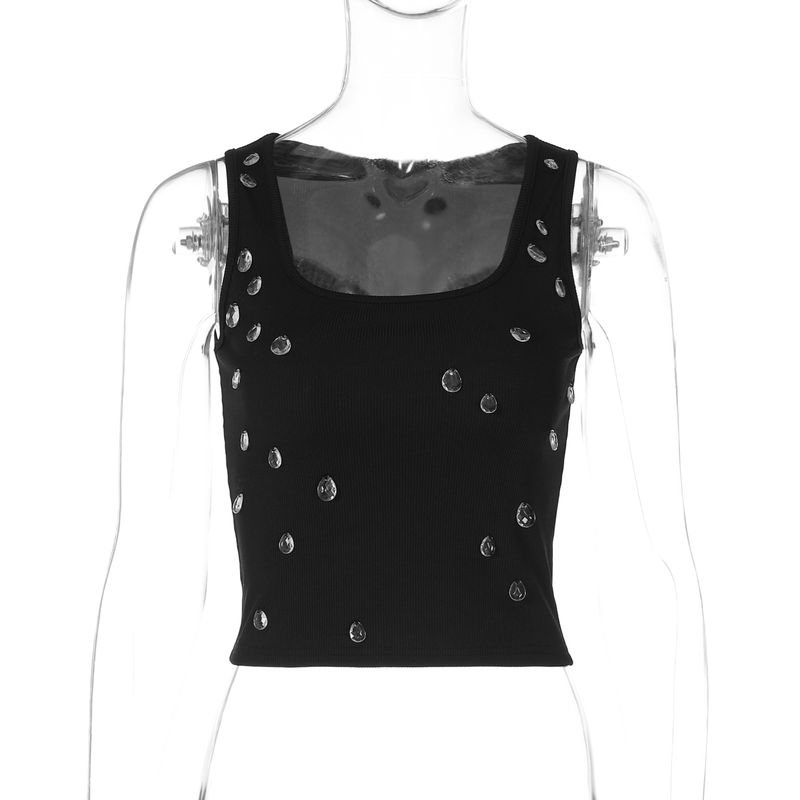 Shemoda Модный Стиль Базовый Стиль Квадратный Воротник Майка Жилет Женский Стильный Капля Воды Приталенный Лоскутный Сексуальный Короткий Топ Black S
Shemoda Модный Стиль Базовый Стиль Квадратный Воротник Майка Жилет Женский Стильный Капля Воды Приталенный Лоскутный Сексуальный Короткий Топ Black S