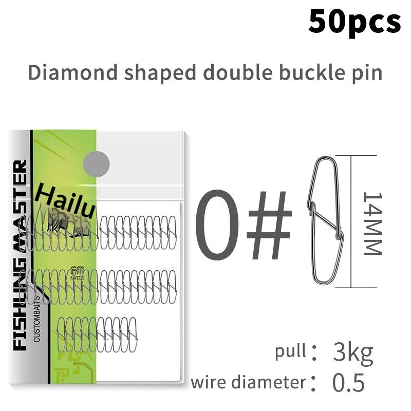 Double Buckle Pin Bfp-300 Stainless Steel High Tensile Strength Durable Smooth Anti Fall Off Fishing Accessories For Sea Fishing
Double Buckle Pin Bfp-300 Stainless Steel High Tensile Strength Durable Smooth Anti Fall Off Fishing Accessories For Sea Fishing