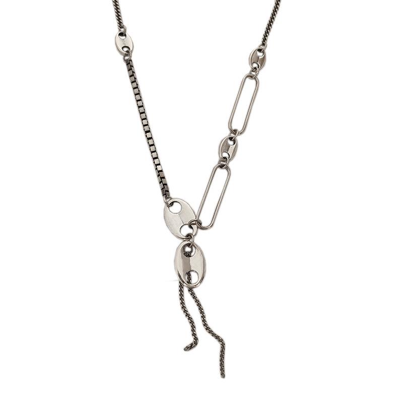 Thai Silver Fringed Pig Nose Necklace Women S Simple Tide Retro Versatile Sweater Chain Tide
Thai Silver Fringed Pig Nose Necklace Women S Simple Tide Retro Versatile Sweater Chain Tide