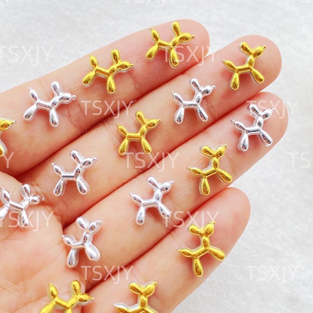 100pcs Resin Mini Cartoon Gold, Silver Balloon Puppy Nail Art Flat back Stone Figurines Scrapbook DIY Jewelry Decor Crafts
100pcs Resin Mini Cartoon Gold, Silver Balloon Puppy Nail Art Flat back Stone Figurines Scrapbook DIY Jewelry Decor Crafts