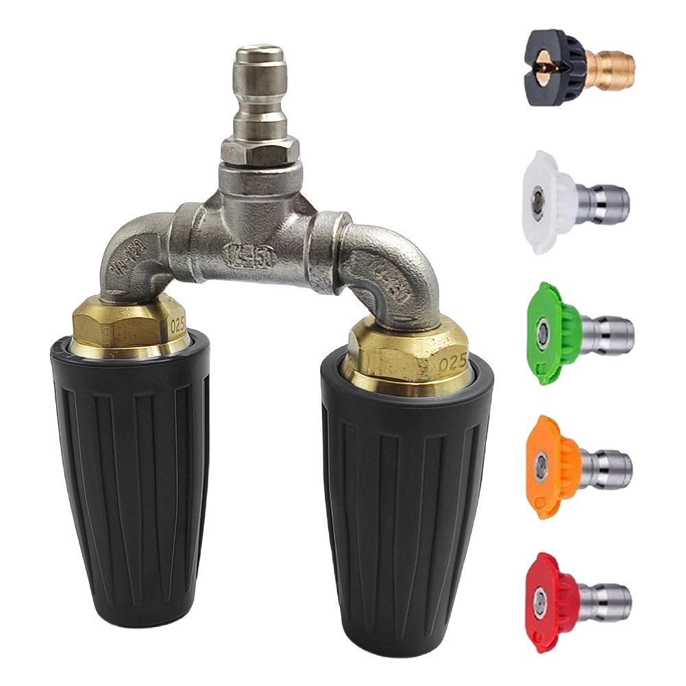 Сменная насадка для мойки высокого давления, быстроразъемное соединение 1/4 + 5 насадок для шайбы, вращающаяся форсунка, 4000 фунтов на квадратный дюйм, нержавеющая сталь чёрный
Сменная насадка для мойки высокого давления, быстроразъемное соединение 1/4 + 5 насадок для шайбы, вращающаяся форсунка, 4000 фунтов на квадратный дюйм, нержавеющая сталь чёрный