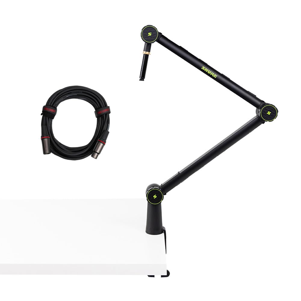 Shure by Gator Desktop Microphone Arm Stand SH-BROADCAST1 + Cableworks by Gator Cases Microphone Cable Headliner Series 6ft (approx. 1.8m) XLRXLR
Shure by Gator Desktop Microphone Arm Stand SH-BROADCAST1 + Cableworks by Gator Cases Microphone Cable Headliner Series 6ft (approx. 1.8m) XLRXLR