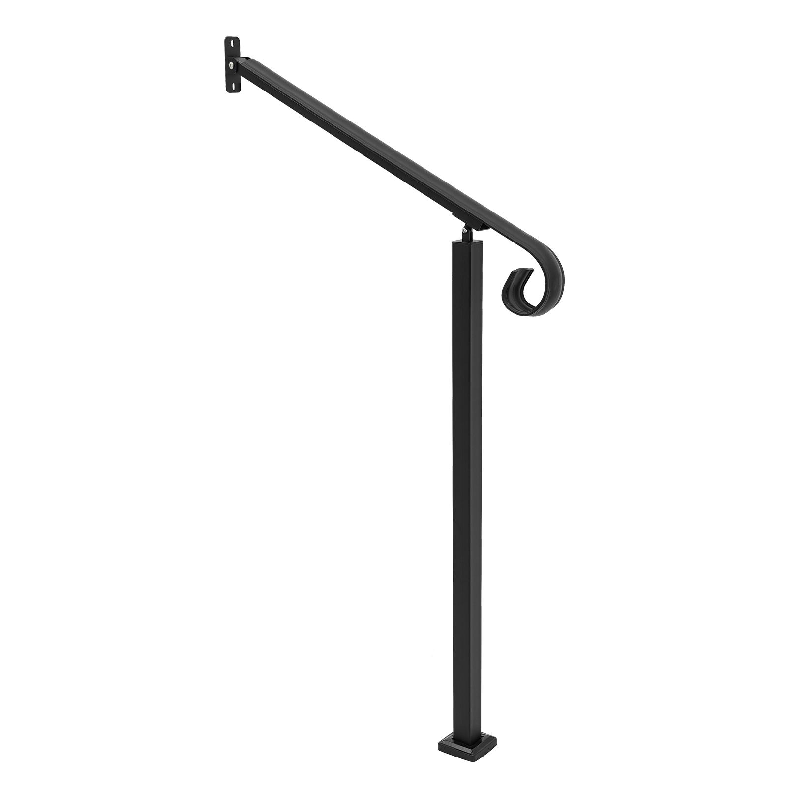 Stair Handrail, Metal Stair Handrail, 2 Step Stair Railing Installation Kit Rounded Corners and Edges for Staircases, Villas 12 inch чорний
Stair Handrail, Metal Stair Handrail, 2 Step Stair Railing Installation Kit Rounded Corners and Edges for Staircases, Villas 12 inch чорний