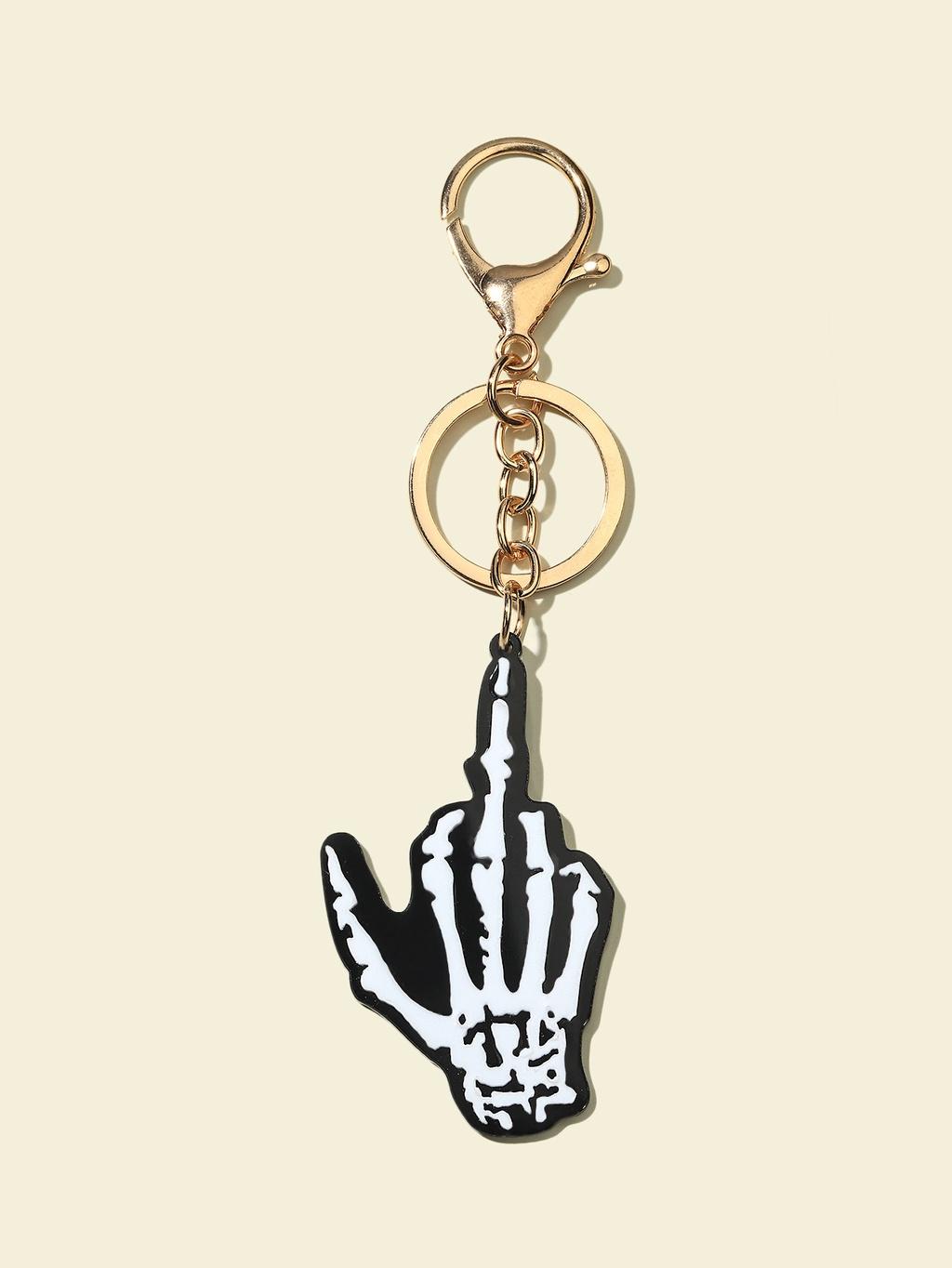 Skull Trendy Halloween Hand Keychain In Dark Gothic Accessory Style
Skull Trendy Halloween Hand Keychain In Dark Gothic Accessory Style