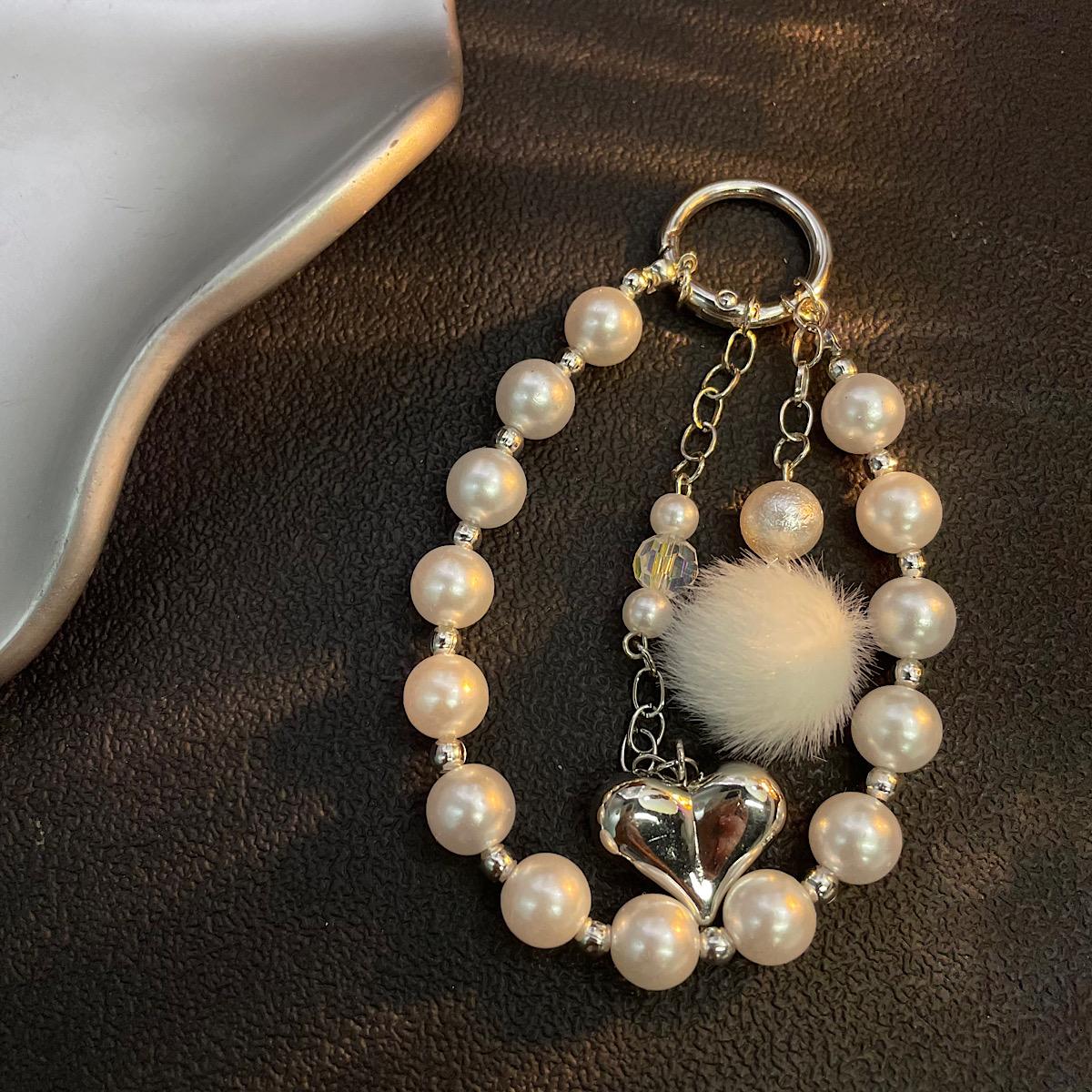 New Pearl Beaded Bracelet for Girls Short Style with Pom Pom Bow Bag Charm Phone Case Keychain
New Pearl Beaded Bracelet for Girls Short Style with Pom Pom Bow Bag Charm Phone Case Keychain