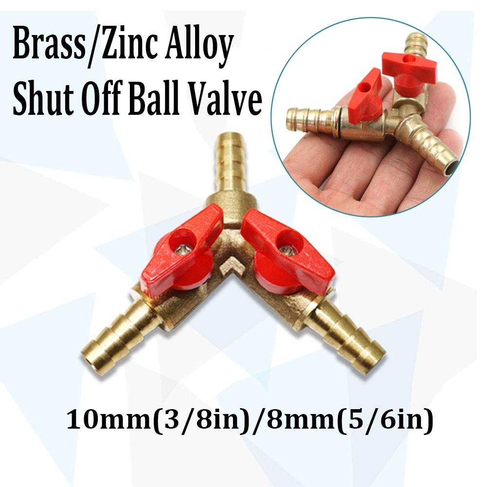 5/16 Brass Y 3-Way Shut Off Ball Valve 8mm Fitting Hose Barb Fuel Gas Clamp Tee Brass 8mm(5/6in)
5/16 Brass Y 3-Way Shut Off Ball Valve 8mm Fitting Hose Barb Fuel Gas Clamp Tee Brass 8mm(5/6in)
