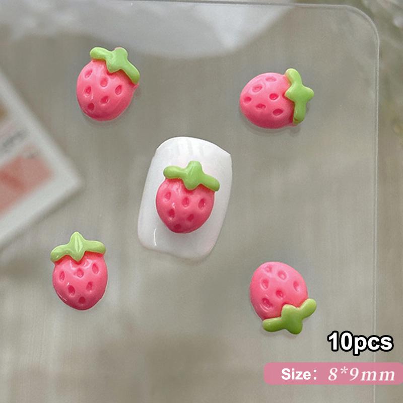 10Pcs Summer Cream Strawberry Nail Charms Nail Parts Diy Nail Art Accessories For Girls Cute Manicure Decorations рожевий
10Pcs Summer Cream Strawberry Nail Charms Nail Parts Diy Nail Art Accessories For Girls Cute Manicure Decorations рожевий