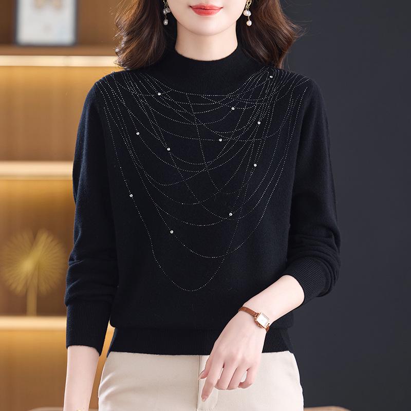 Women s Half-High Neck Wool Sweater for Autumn/Winter 2026 - New Style for Middle-Aged & Elderly Mothers XL (115-125 jin) чёрный
Women s Half-High Neck Wool Sweater for Autumn/Winter 2026 - New Style for Middle-Aged & Elderly Mothers XL (115-125 jin) чёрный