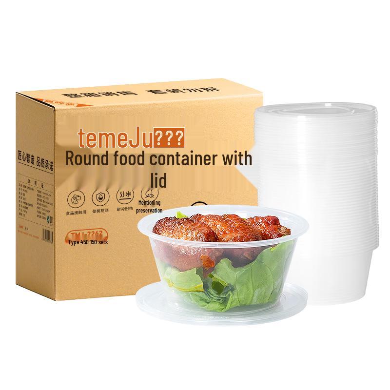 Disposable Round Plastic Food Containers with Lids
Disposable Round Plastic Food Containers with Lids