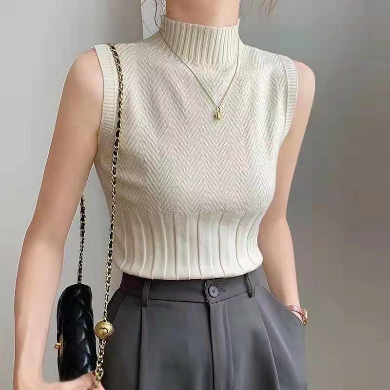 Жіночі літні повсякденні в язані майки-танки однотонні без рукавів з напіввисоким коміром приталена базова футболка сексуальний топ трикотажний одяг вуличний стиль One Size бежевий
Жіночі літні повсякденні в язані майки-танки однотонні без рукавів з напіввисоким коміром приталена базова футболка сексуальний топ трикотажний одяг вуличний стиль One Size бежевий