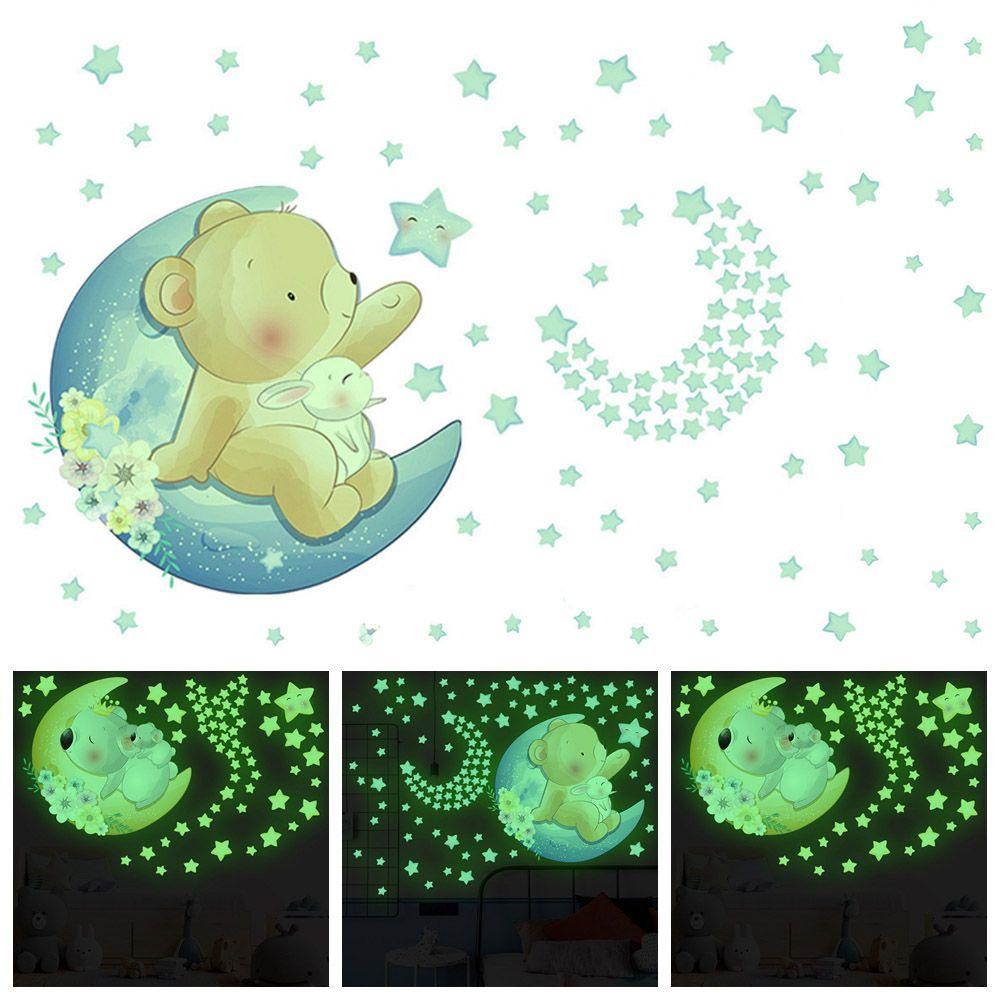 Bear Home Decor Sleeping On Moon Luminous Wall Stickers Glow In The Dark Fluorescent Star Decals Type 1
Bear Home Decor Sleeping On Moon Luminous Wall Stickers Glow In The Dark Fluorescent Star Decals Type 1