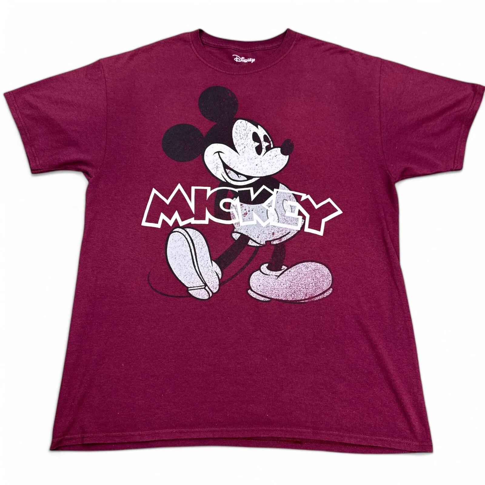 Disney Mickey Mouse Tee Shirt Adult Size Large Maroon Red Big Print Retro 3XL
Disney Mickey Mouse Tee Shirt Adult Size Large Maroon Red Big Print Retro 3XL