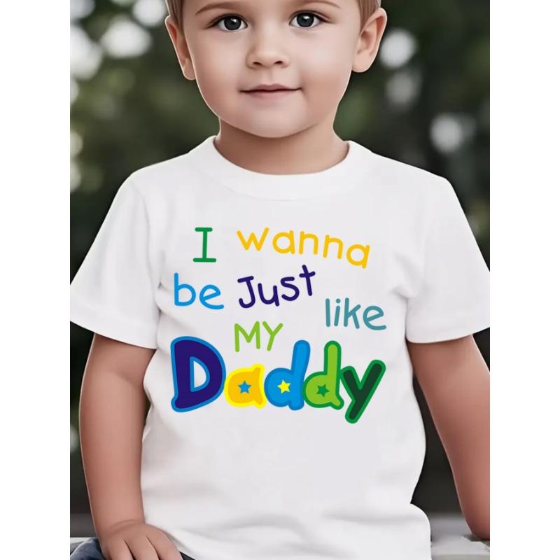 European Size Boys Round-neck Short-sleeved T-shirt with Unique English Patterns I WANNA BE JUST LIKE MY DADDY 164cm білий
European Size Boys Round-neck Short-sleeved T-shirt with Unique English Patterns I WANNA BE JUST LIKE MY DADDY 164cm білий