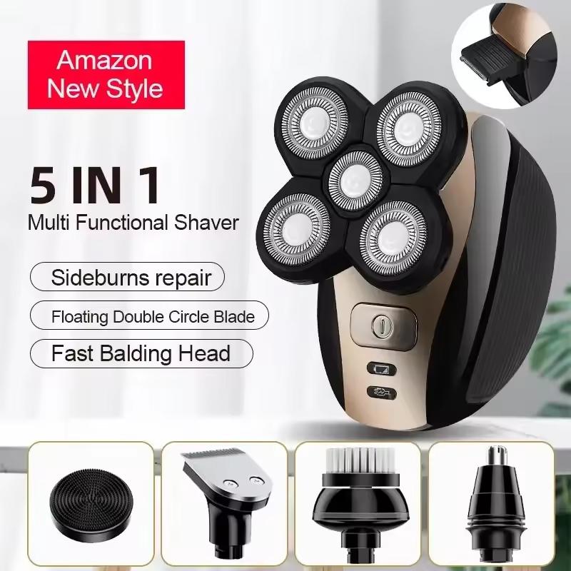 High Quality 5 in 1Multifunction 6 blade Portable rechargeable Wet Dry Mens Grooming electric waterproof face shaver for man чёрный
High Quality 5 in 1Multifunction 6 blade Portable rechargeable Wet Dry Mens Grooming electric waterproof face shaver for man чёрный