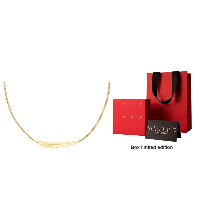 Calvin Klein Timeless Collection Adjustable Droplet Steel Necklace Women necklace Gold 35000339 F,Gold
Calvin Klein Timeless Collection Adjustable Droplet Steel Necklace Women necklace Gold 35000339 F,Gold
