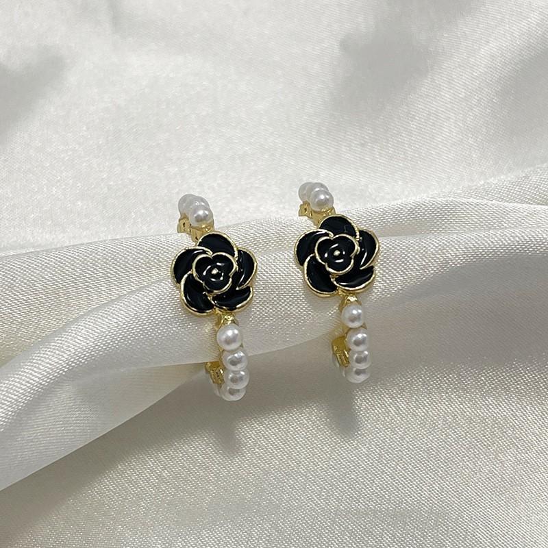 Модные женские серьги с жемчугом камелии для женщин Серьги в форме жемчуга в форме цветка женские чёрный
Модные женские серьги с жемчугом камелии для женщин Серьги в форме жемчуга в форме цветка женские чёрный