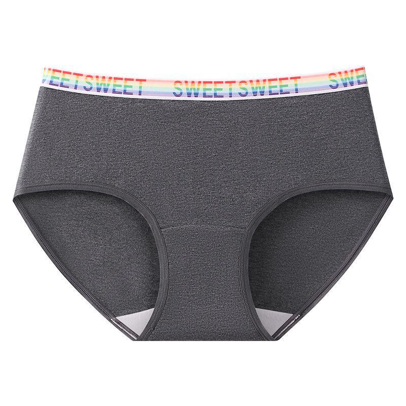 Ladies Spring and Autumn Pure Cotton Extended Bottom Crotch Antibacterial Breathable Middle Waist Triangle Briefs XL темно-сірий
Ladies Spring and Autumn Pure Cotton Extended Bottom Crotch Antibacterial Breathable Middle Waist Triangle Briefs XL темно-сірий