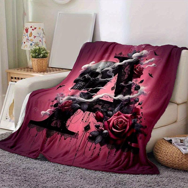 1pc A Skull Roses and Lace in Dark Pink Blanket Soft Throw for Home Decor, Gift Idea, Living Room, Travel, Camping, Car Blankets 80x120cm
1pc A Skull Roses and Lace in Dark Pink Blanket Soft Throw for Home Decor, Gift Idea, Living Room, Travel, Camping, Car Blankets 80x120cm