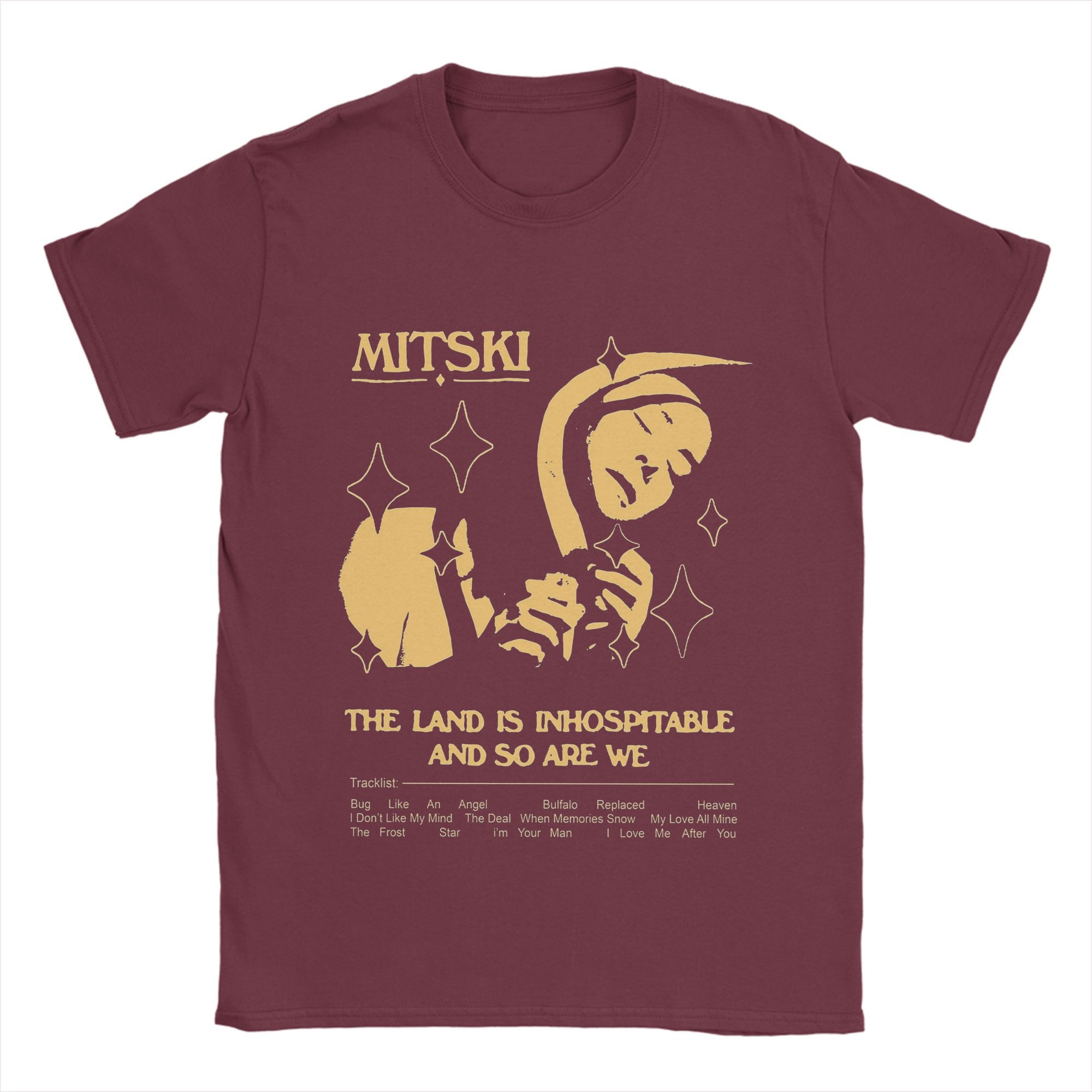 Singer Mitski Men T Shirts Retro Vintage Tees Short Sleeve Crewneck T-Shirt 100% Cotton Plus Size Clothing XXXL бордовий
Singer Mitski Men T Shirts Retro Vintage Tees Short Sleeve Crewneck T-Shirt 100% Cotton Plus Size Clothing XXXL бордовий