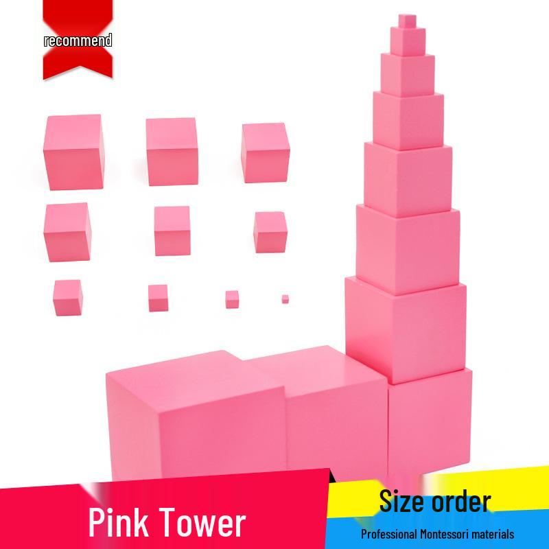 Montessori Pink Tower: Early Learning Wooden Toy for Intellectual Development
Montessori Pink Tower: Early Learning Wooden Toy for Intellectual Development