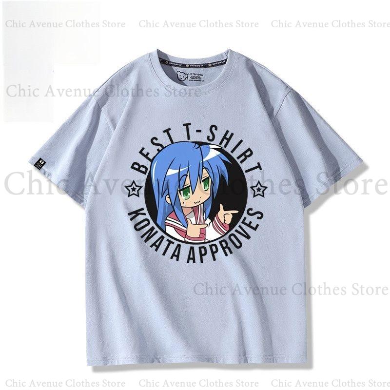 Anime Lucky Star Series Print Tshirt Cotton Summer Tops Short Sleeve Tee Womens Tshirt Unisex Women Clothes Tops for Women Man 4XL
Anime Lucky Star Series Print Tshirt Cotton Summer Tops Short Sleeve Tee Womens Tshirt Unisex Women Clothes Tops for Women Man 4XL