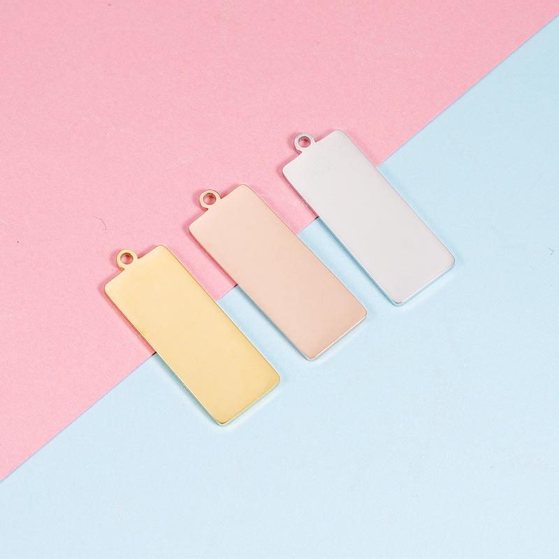 Mirror-Polished Geometric Stainless Steel Rectangle Pendant with External Hole for DIY Jewelry
Mirror-Polished Geometric Stainless Steel Rectangle Pendant with External Hole for DIY Jewelry