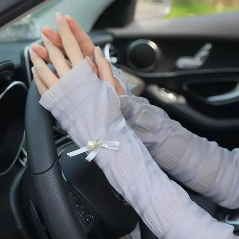 Elegant Women Bow Pearl Thin Long Gloves Summer Driving Cycling Sexy Sunscreen Anti-UV Elastic Mittens Sun Block Arm Warmers New length 45cm серый
Elegant Women Bow Pearl Thin Long Gloves Summer Driving Cycling Sexy Sunscreen Anti-UV Elastic Mittens Sun Block Arm Warmers New length 45cm серый