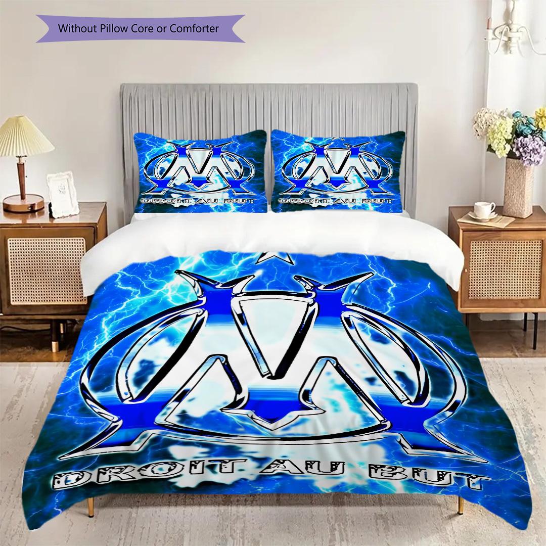Olympique Marseille Pattern Bedding Quilt Set Quilt Cover Pillowcase Home Decoration Birthday Gift (1 * duvet cover + 2 * pillowcase, without core) 135x200cm
Olympique Marseille Pattern Bedding Quilt Set Quilt Cover Pillowcase Home Decoration Birthday Gift (1 * duvet cover + 2 * pillowcase, without core) 135x200cm