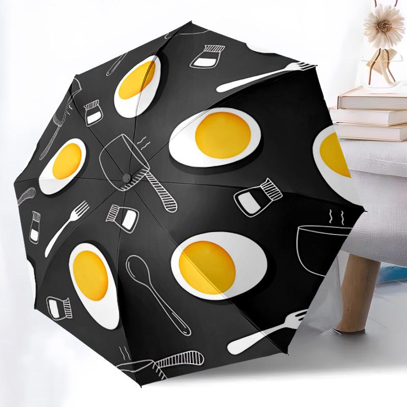1pc Egg Pattern Automatic Folding Umbrella - 8-Rib Durable Iron Frame, Compact Portable for Daily Travel yy251205013
1pc Egg Pattern Automatic Folding Umbrella - 8-Rib Durable Iron Frame, Compact Portable for Daily Travel yy251205013