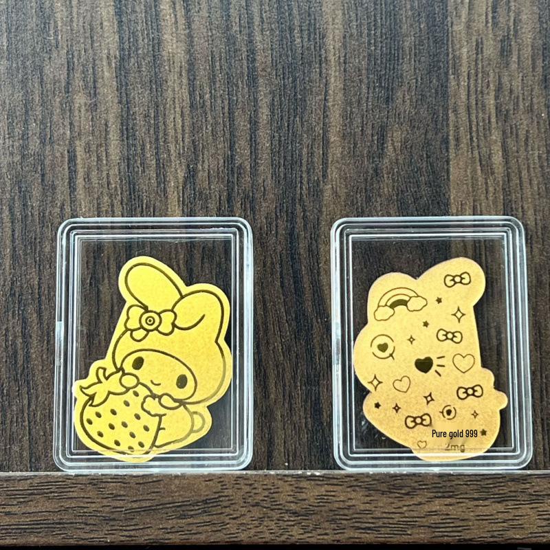 Pure Gold 2mg Cartoon Style Phone Sticker - Kuromi, KT Cat & My Melody Design
Pure Gold 2mg Cartoon Style Phone Sticker - Kuromi, KT Cat & My Melody Design