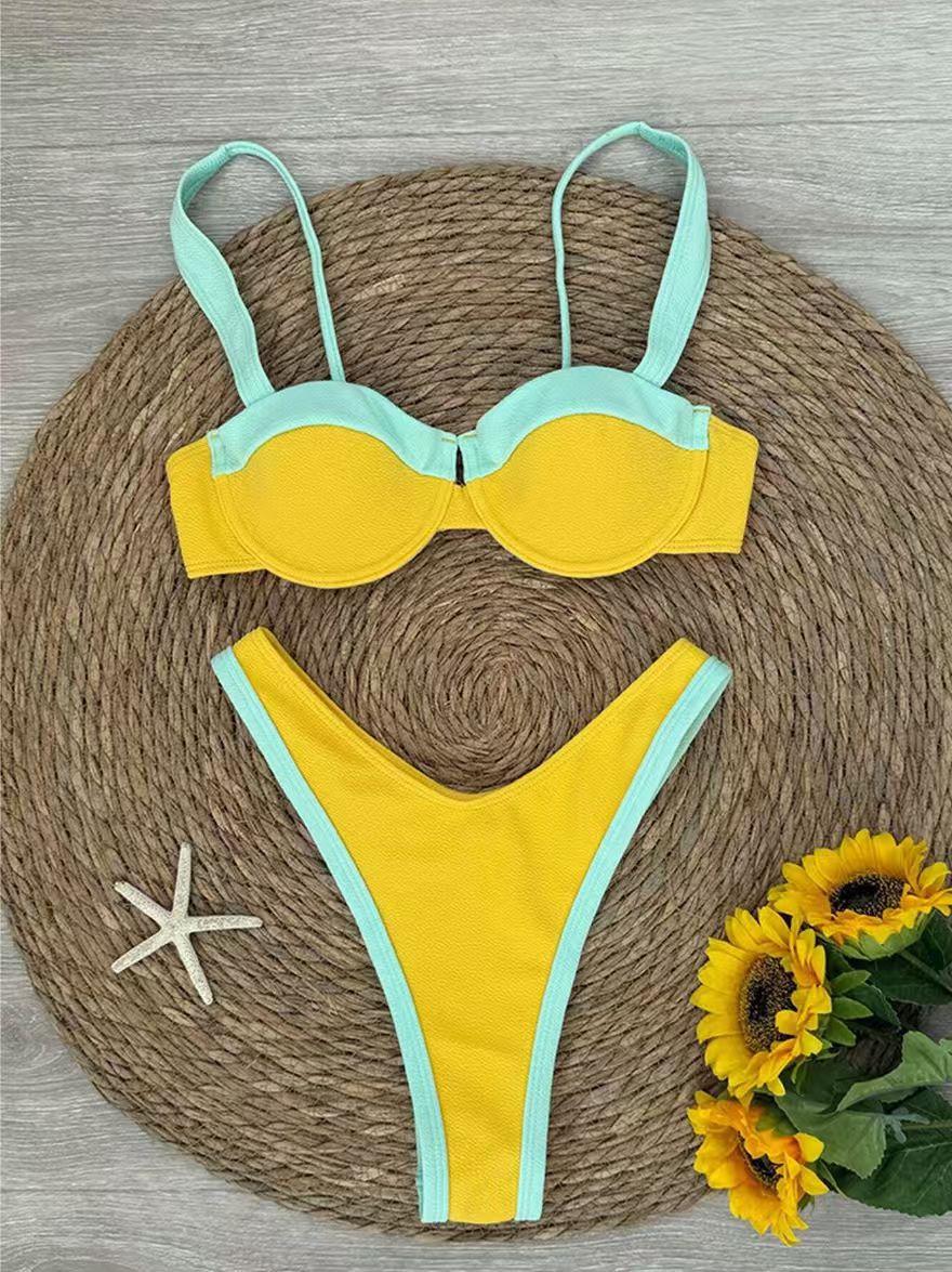 Spliced split swimsuit women s new highwaisted bikini sexy seaside swimsuit XL жовтий
Spliced split swimsuit women s new highwaisted bikini sexy seaside swimsuit XL жовтий
