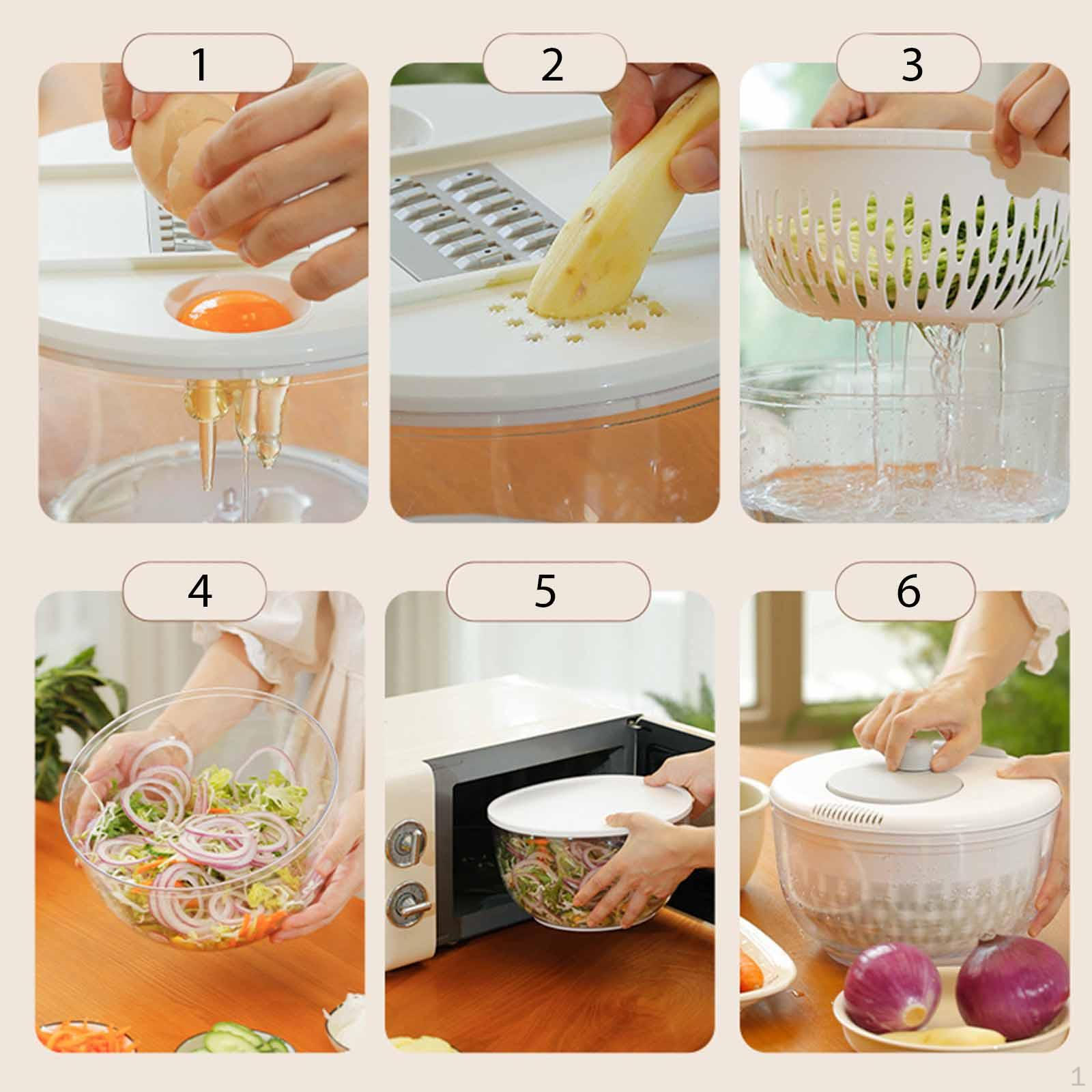 Сушилка для салата с фруктами и травами, салатный спиннер для мытья продуктов, вращение, слив
Сушилка для салата с фруктами и травами, салатный спиннер для мытья продуктов, вращение, слив