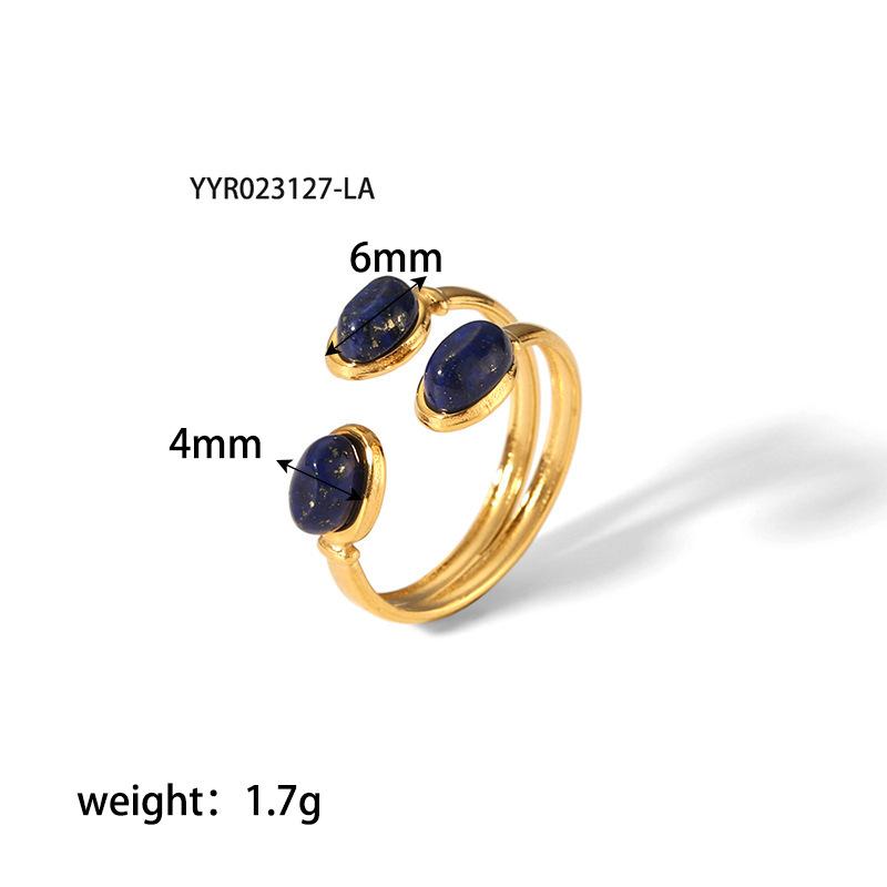 Lapis Lazuli Rings For Women Gold Color Stainless Steel Zircon Charm Openable Figure Accessory Openable
Lapis Lazuli Rings For Women Gold Color Stainless Steel Zircon Charm Openable Figure Accessory Openable